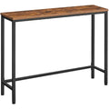 HOOBRO Narrow Console Table – 100cm Slim Industrial Sofa Table