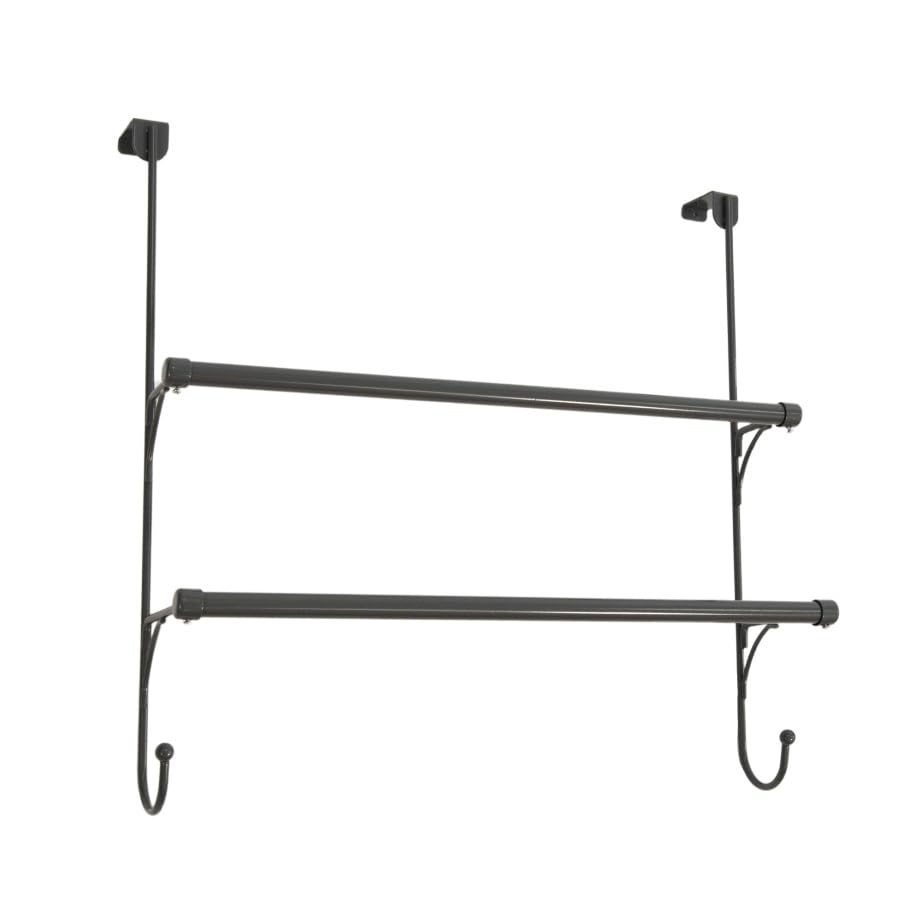 Libbi Lou Over Door Towel Rail Rack – Hanging Bathroom Storage Hooks