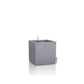 Lechuza Canto Stone 30 Low Self-Watering Planter - Stone Grey Plastic
