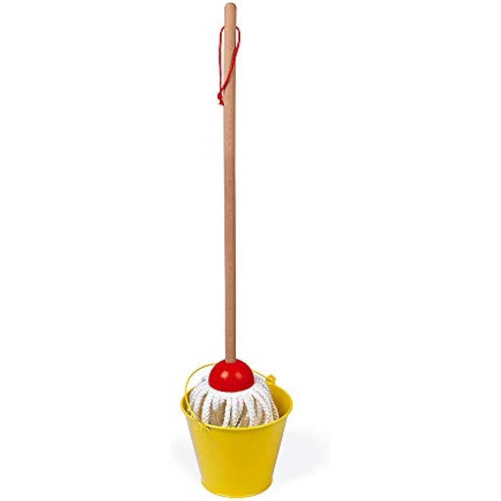 Janod Wooden Cleaning Set – 5-Piece Realistic Pretend Play Toy