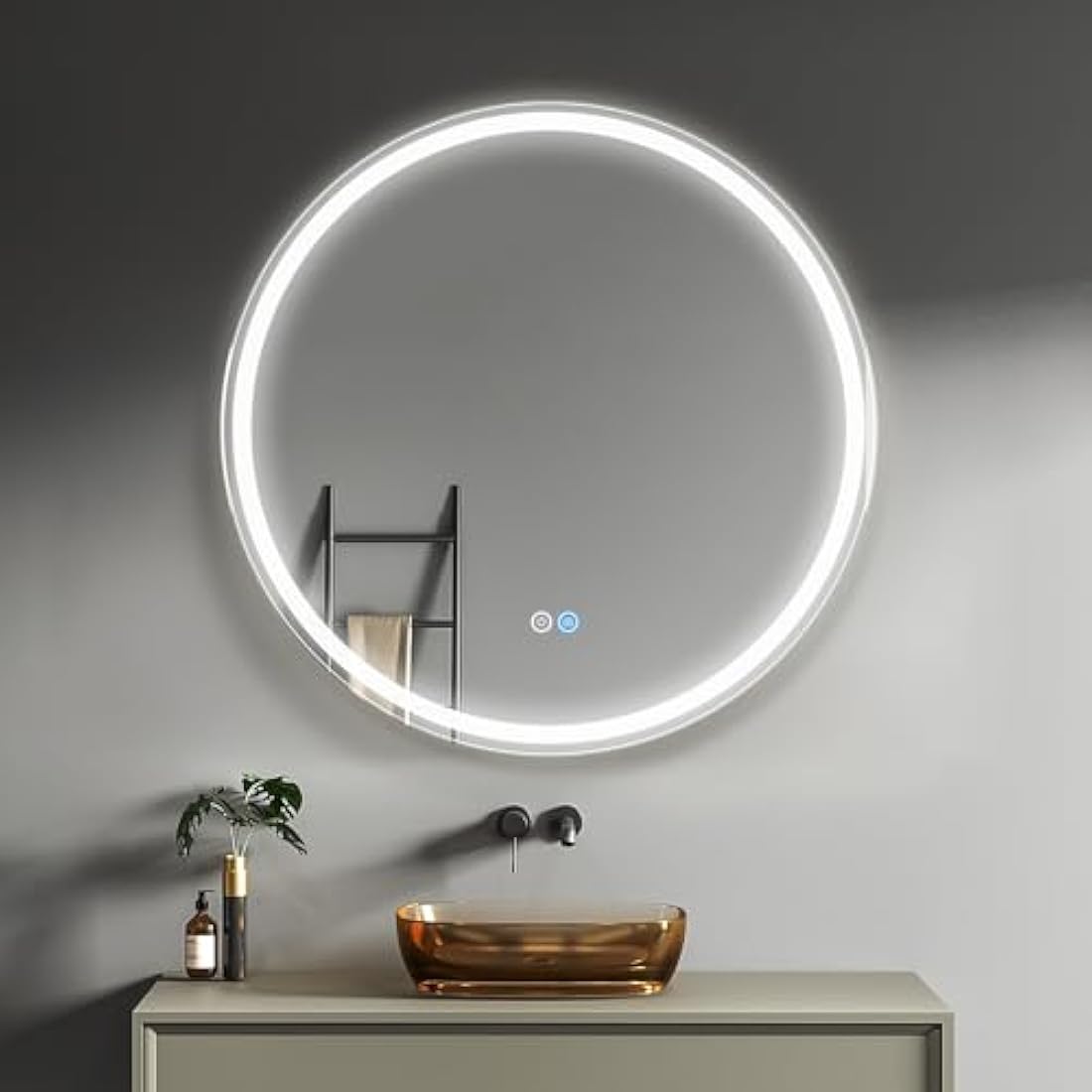 LED Bathroom Mirror | 500x500mm Dimmable Anti-Fog Vanity Mirror