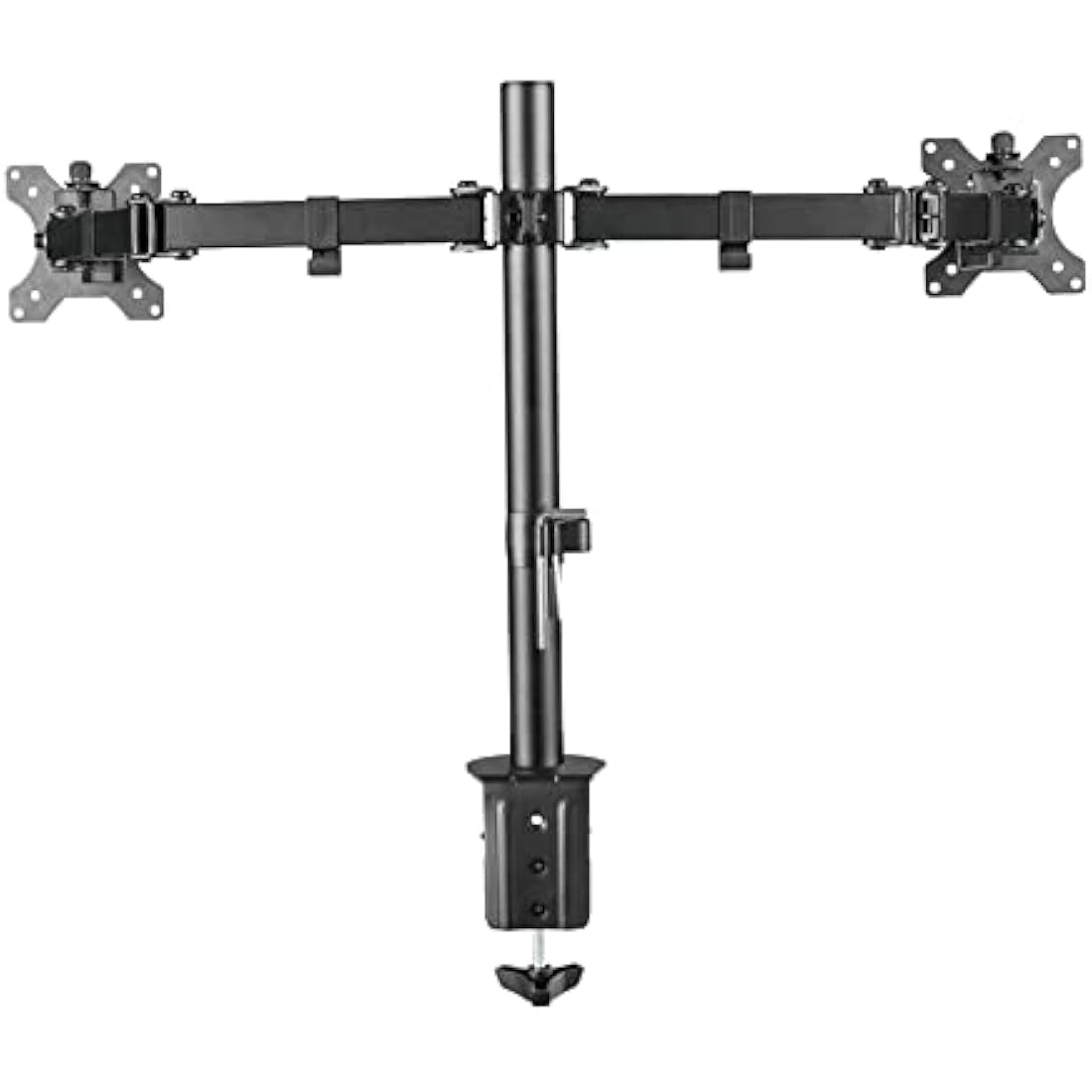 Newstar FPMA-D550DBLACK Full Motion Dual Monitor Desk Mount - Height Adjustable, Black