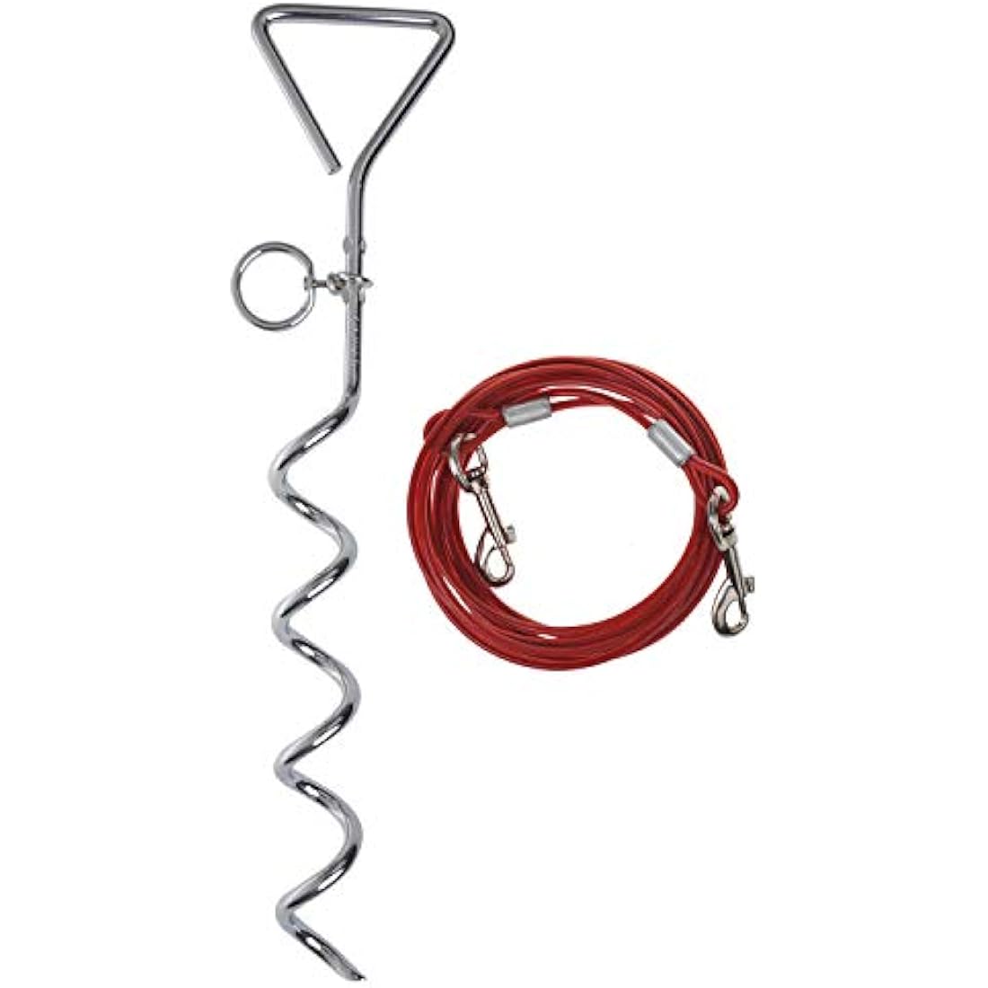 Cartrend Caravan Dog Tying Stake - Outdoor Ground Anchor for Camping