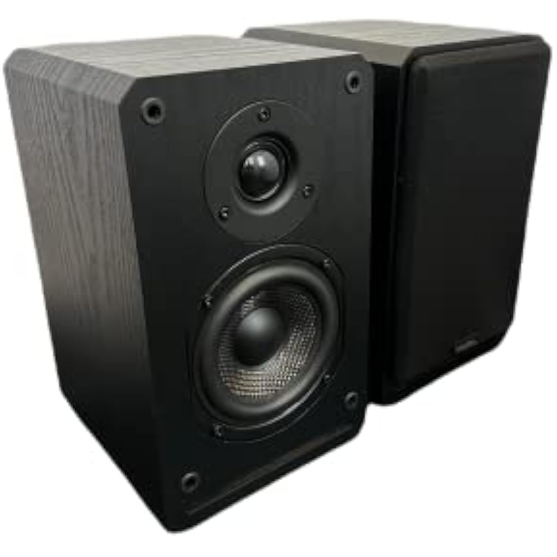 Roxel RBS-300 Passive Bookshelf Speakers | 150W Carbon Fiber Woofer