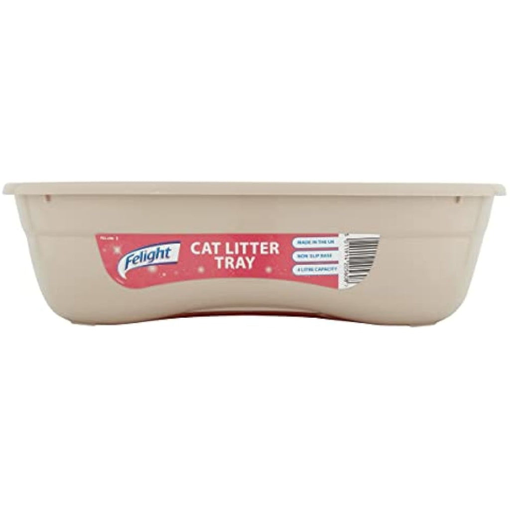 Felight Cat Litter Tray | Non-Slip Base for Kittens & Cats - 42cm