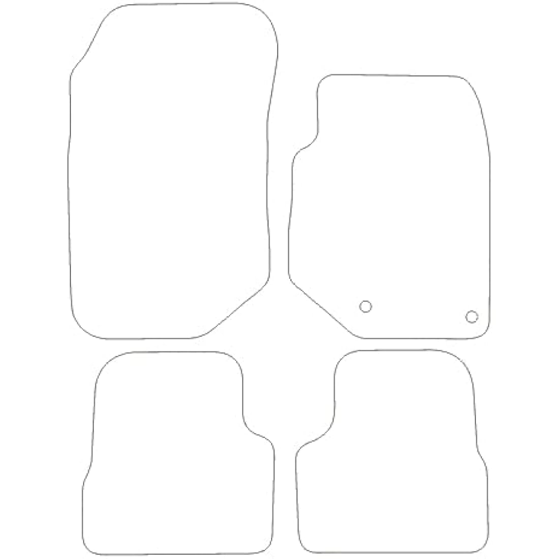 Tailored Car Mats for Vauxhall Corsa F 2019+ | Charcoal Carpet