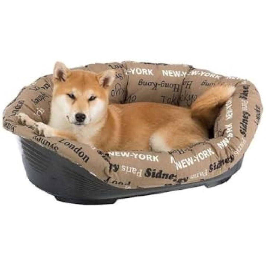 Ferplast SOFA' Plastic Dog and Cat Bed with Washable Cushion - 73cm