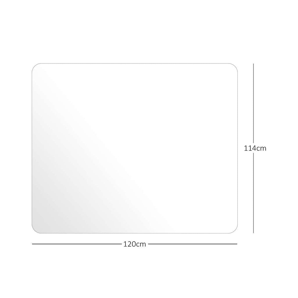 Nicoman Frosted Semi-Clear Chair Mat, Non-Slip PVC Wooden Floor Protector Mat with Round Edge - image 2
