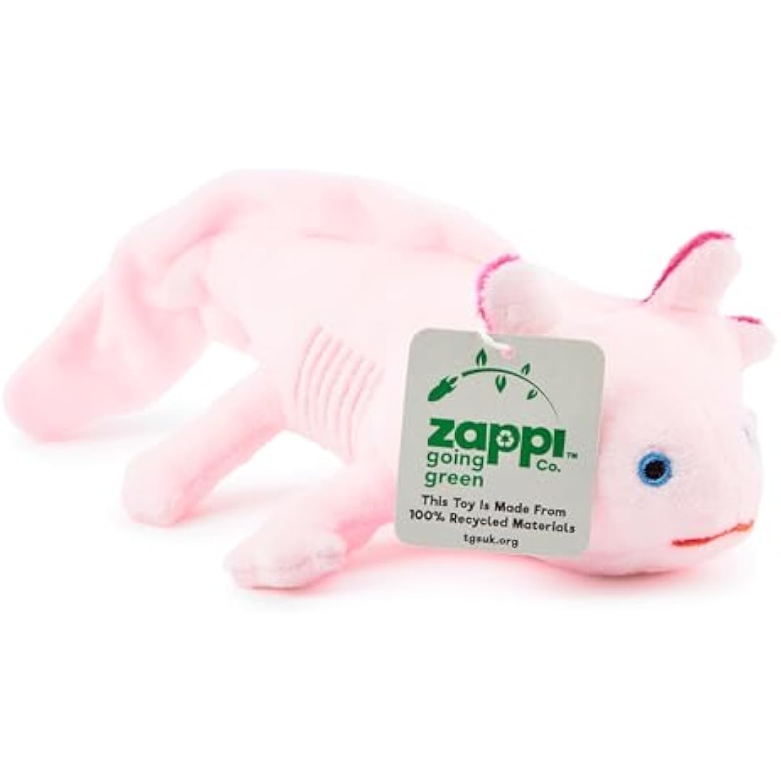 Zappi Co Recycled Axolotl Plush Toy – 22cm Eco-Friendly Stuffed Animal