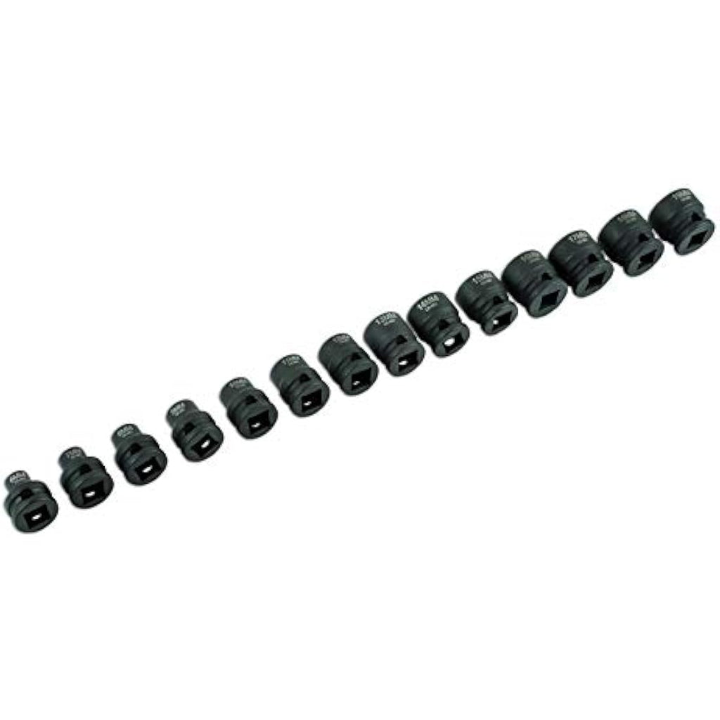 Laser Tools 3/8"D Stubby Impact Socket Set - 14pc Automotive Kit