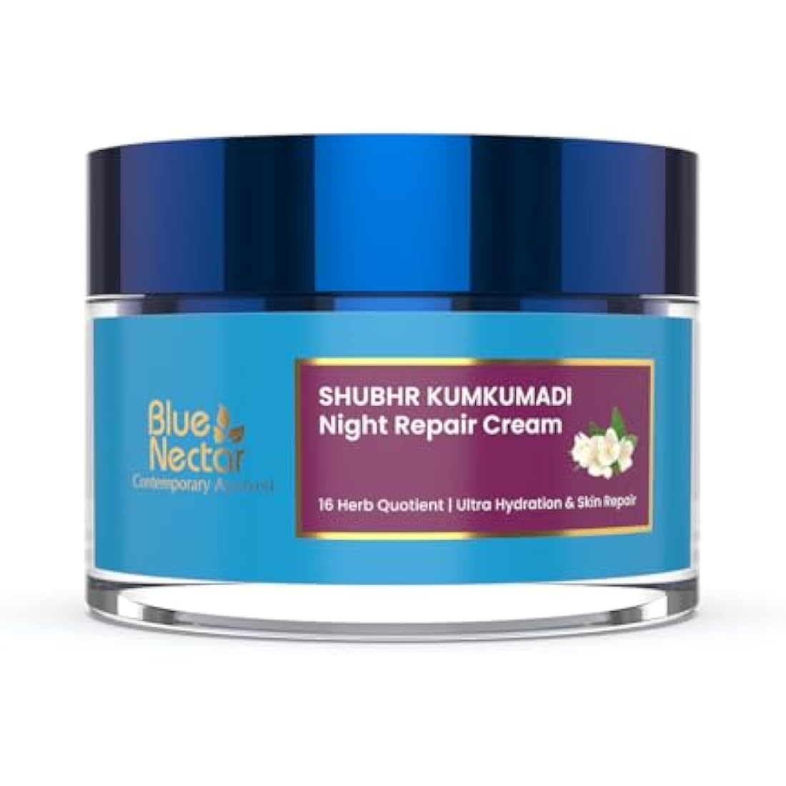 Blue Nectar Kumkumadi Night Cream – Hydrating Saffron Face Moisturizer
