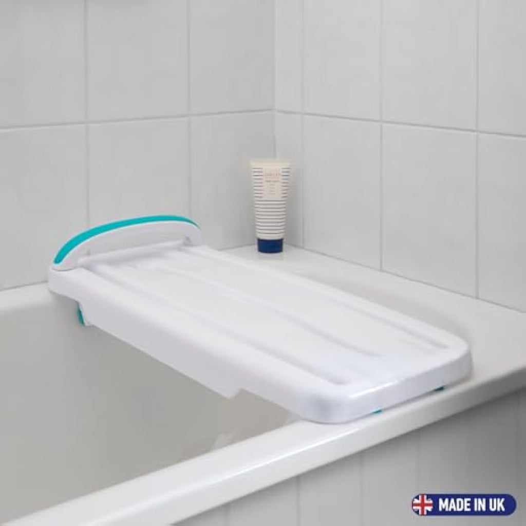 Helping Hand Kingfisher White Plastic Bath Board with Handle