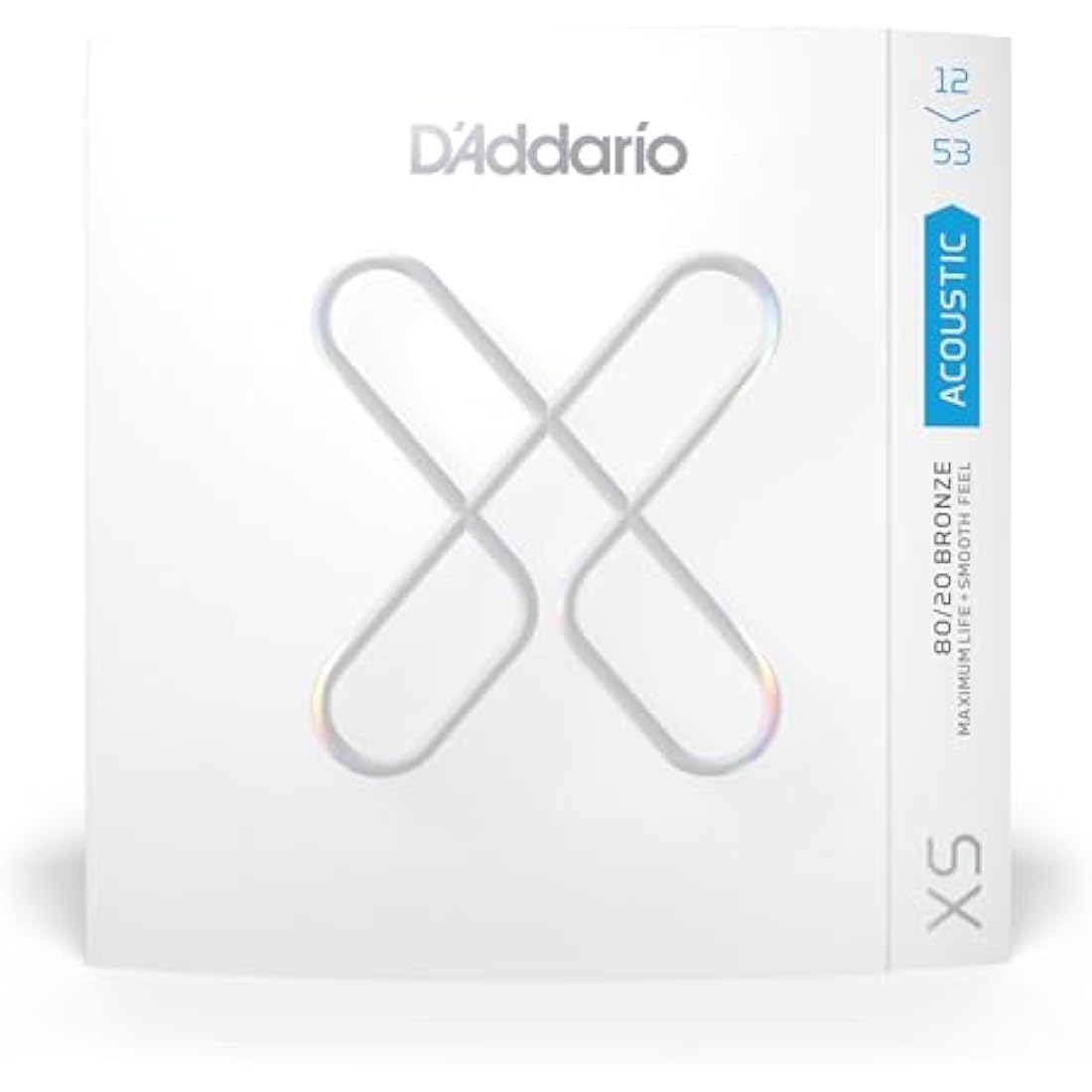 D'Addario XS 80/20 Bronze Coated Acoustic Guitar Strings | 12-53 Light