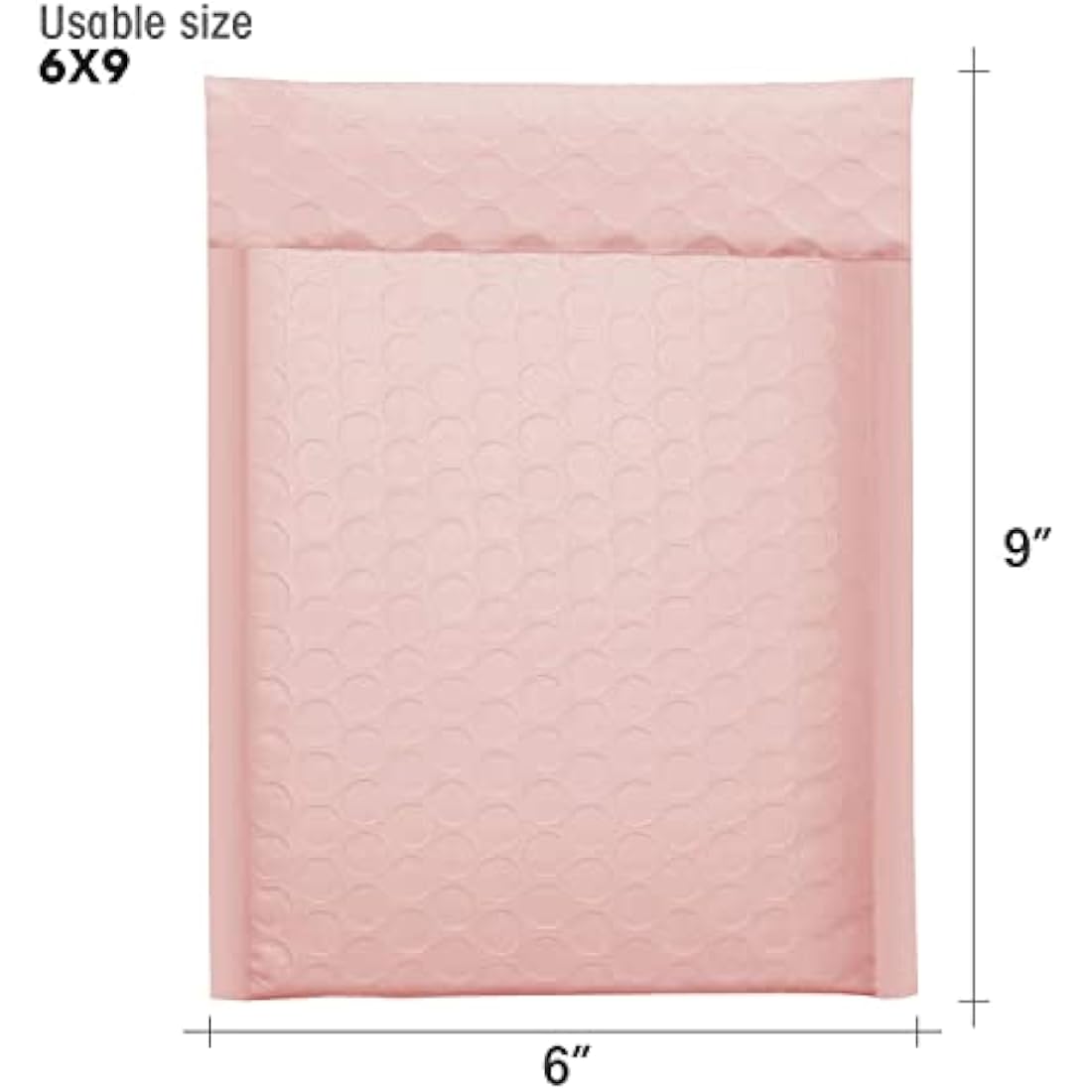 Switory 100 Pack Poly Bubble Mailers | 15.3x22.9cm Pale Pink Padded Envelopes