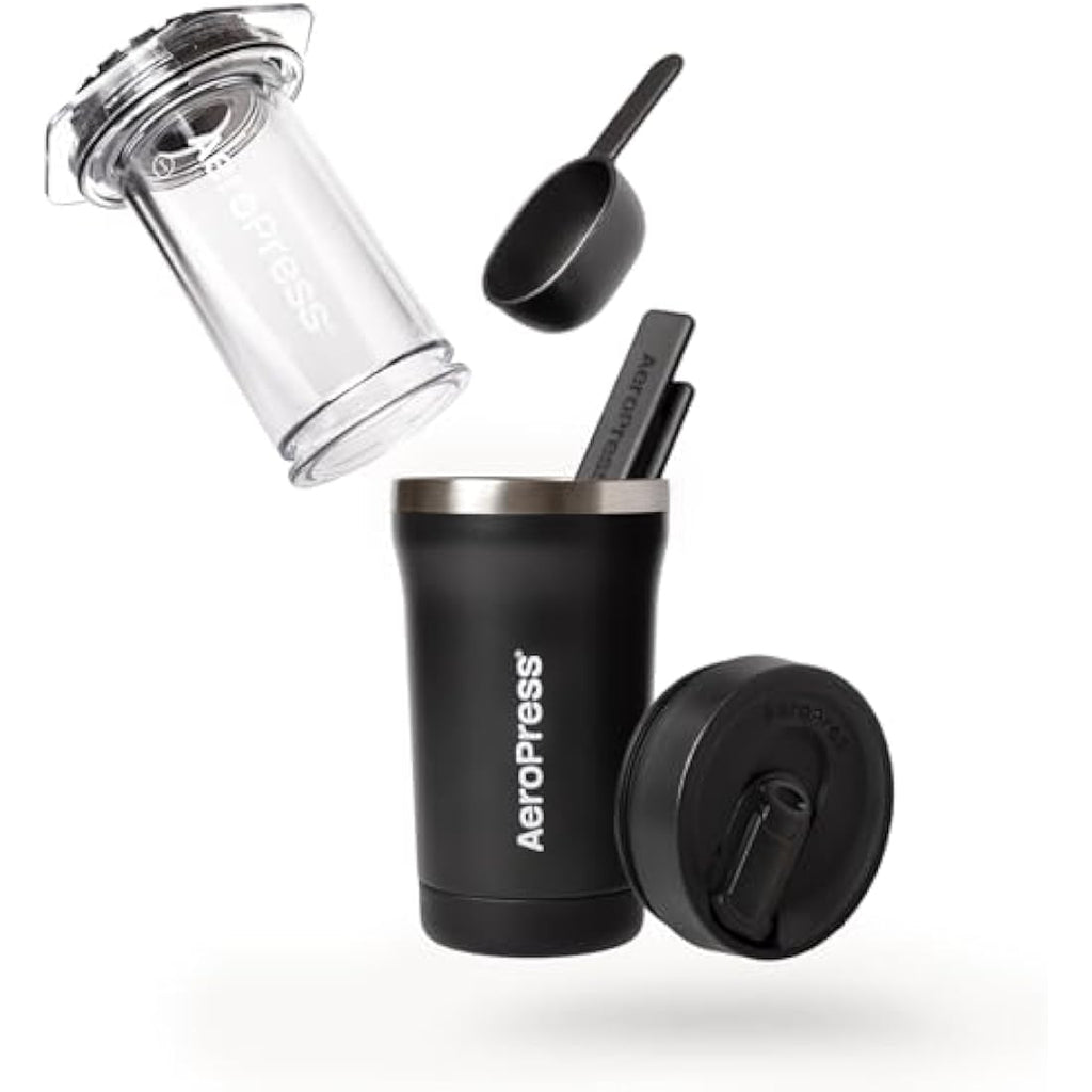 AeroPress Go Plus Portable Coffee Maker – 3-in-1 Travel Brewer & Tumbler