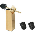 BGL Gold Stainless Steel Square Floor Standing Toilet Brush Holder