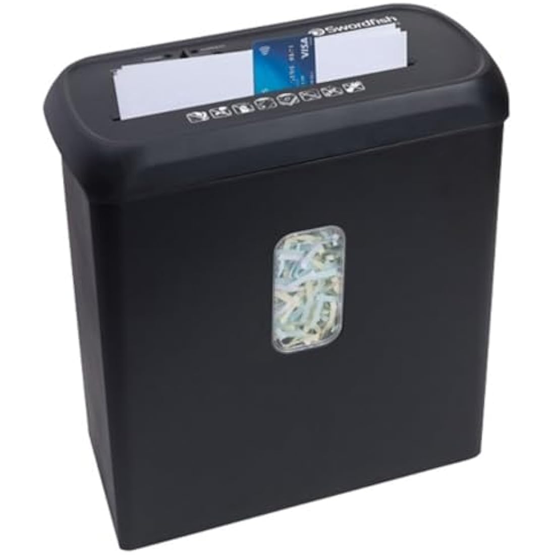 Swordfish 600XC-P4 Cross Cut Paper Shredder | 4x28mm Security - Black