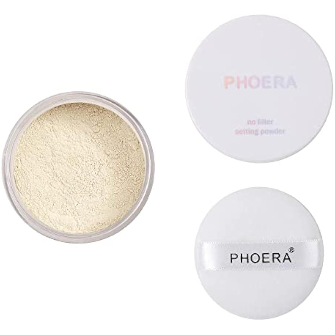 PHOERA Loose Setting Powder – Matte Translucent Face Makeup with Puff