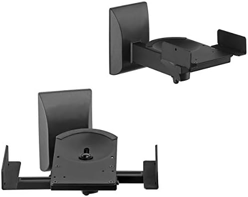 Suptek Dual Side Clamping Speaker Wall Mounts | Adjustable 25kg (2 Pack)