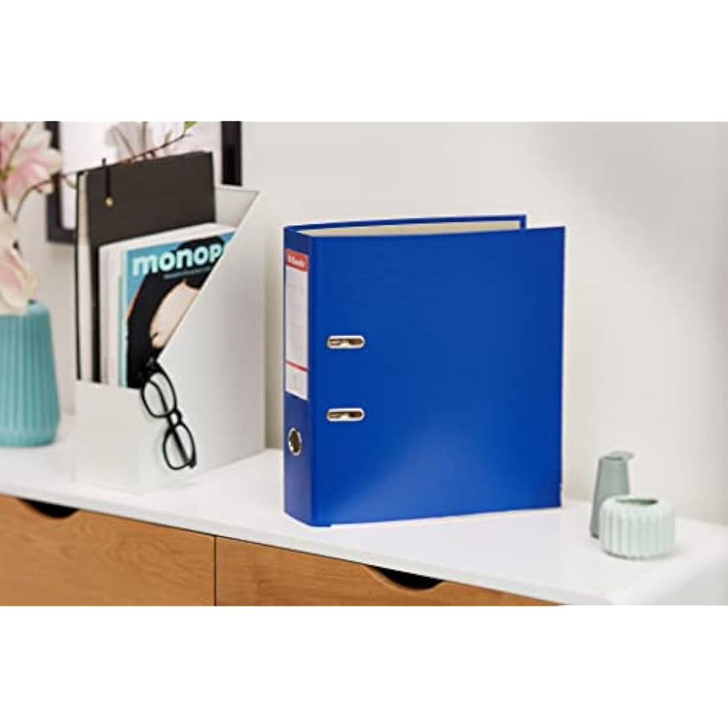 Esselte A4 Lever Arch Files - Blue 75mm Spine Folders (3 Pack)