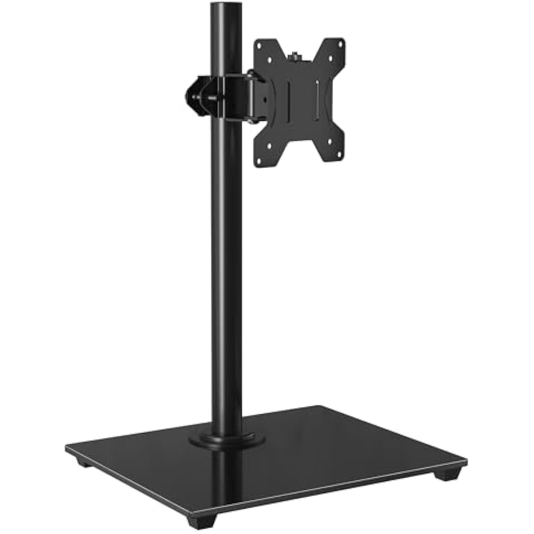 BONTEC Single Monitor Stand – Freestanding Glass Base for 13-32" Screens