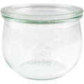 Weck 744 Tulip Jars – Set of 6 German Glass Preserving Jars, 580ml