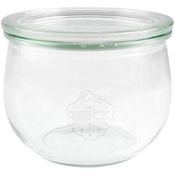 Weck 744 Tulip Jars – Set of 6 German Glass Preserving Jars, 580ml