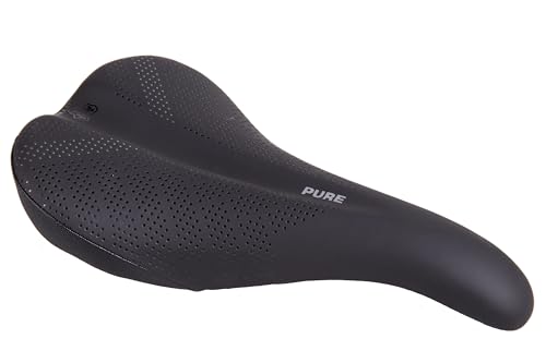 WTB Pure Medium Mountain Bike Saddle – Black Cromoly Rail Gel Seat
