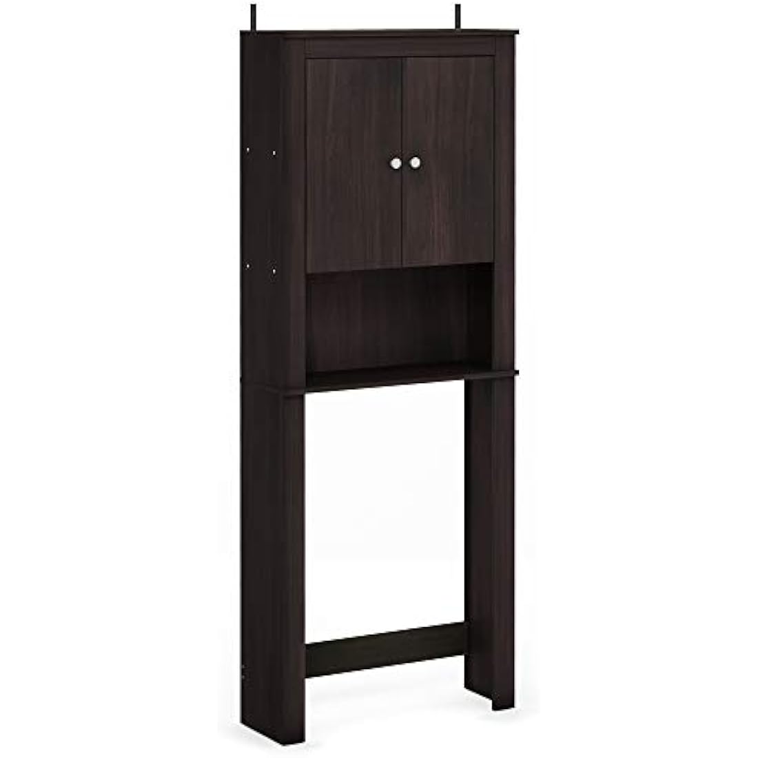 Furinno Wall Mounted Storage Cabinet | Espresso MDF Wood Shelving