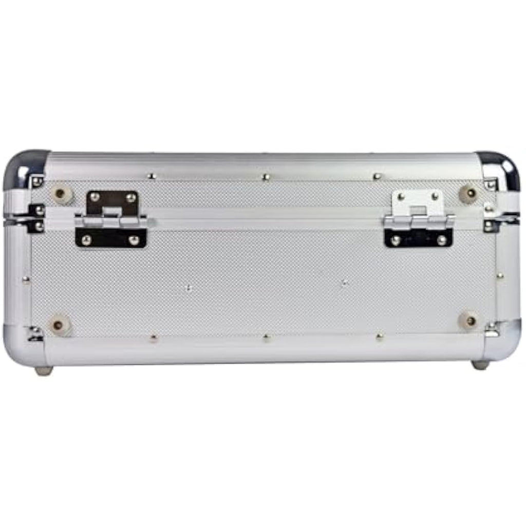 Citronic Aluminium CD Storage Case | Lockable Media Organizer - 120 CDs