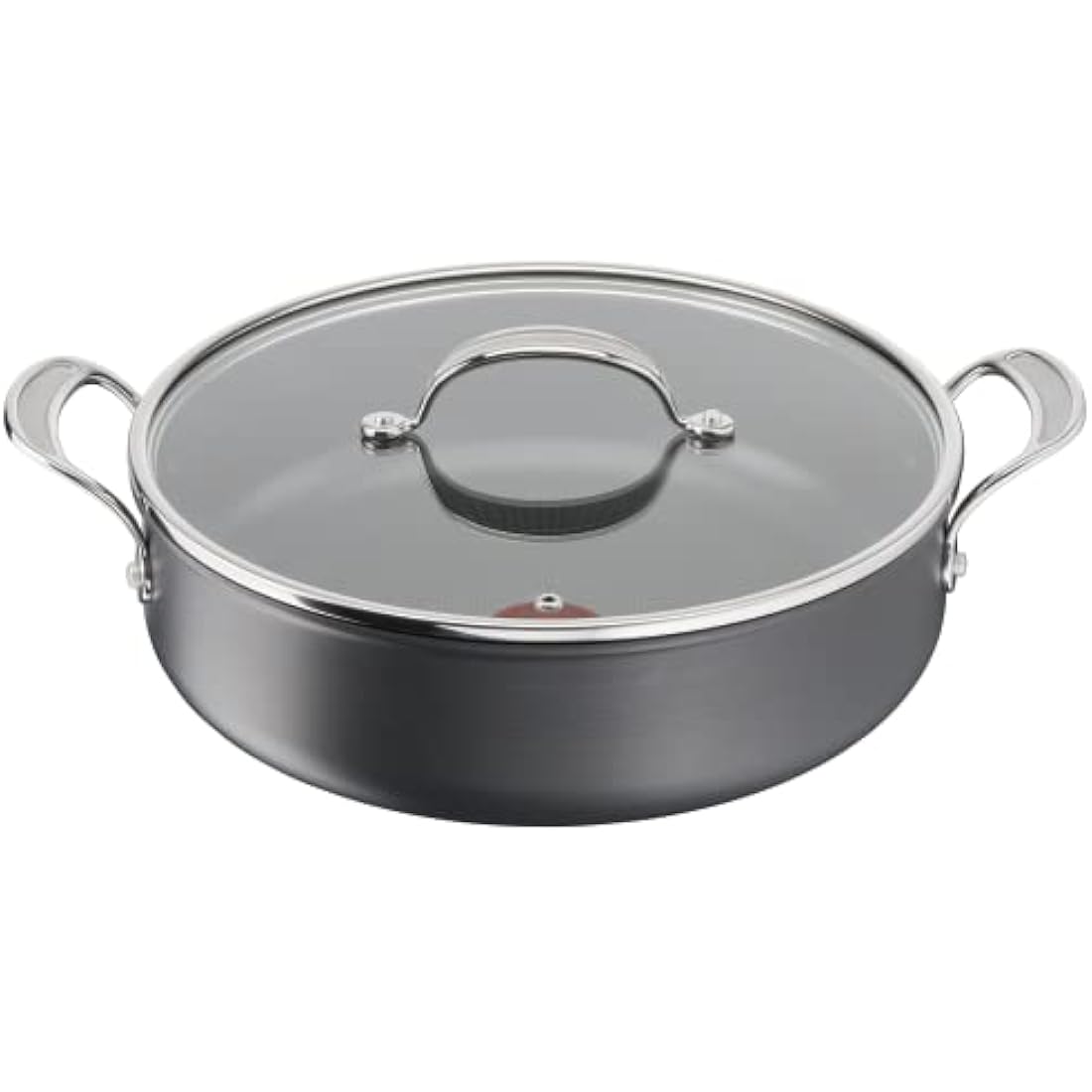 Tefal Jamie Oliver Hard Anodized Non-Stick Shallow Pot, 30cm, 5.4L