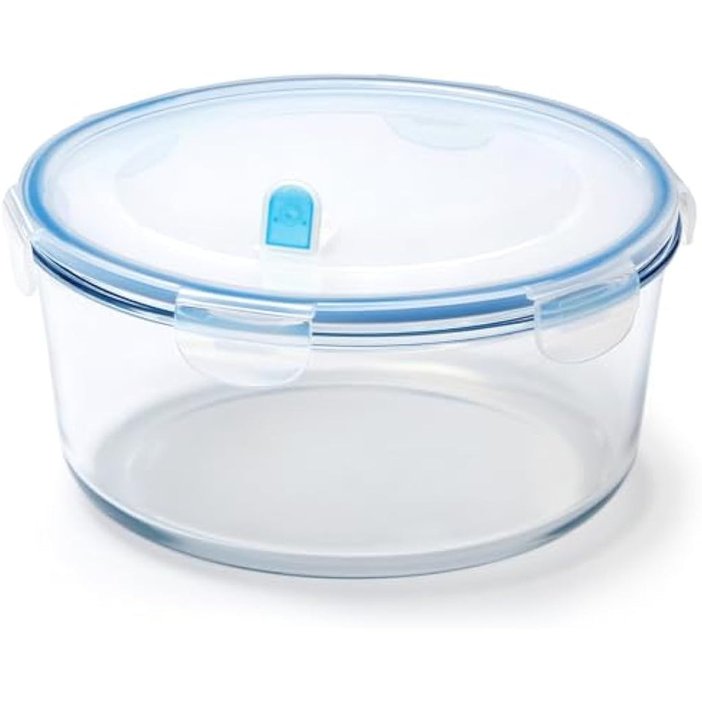 NUTRIUPS 2.8L Large Airtight Glass Food Storage Container | Tempered Glass