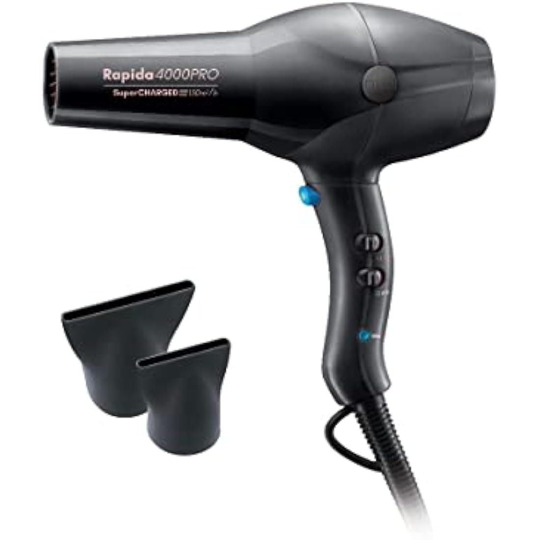 Diva Pro Rapida 4000 Pro Hairdryer | 2200W Ionic Dryer - Onyx