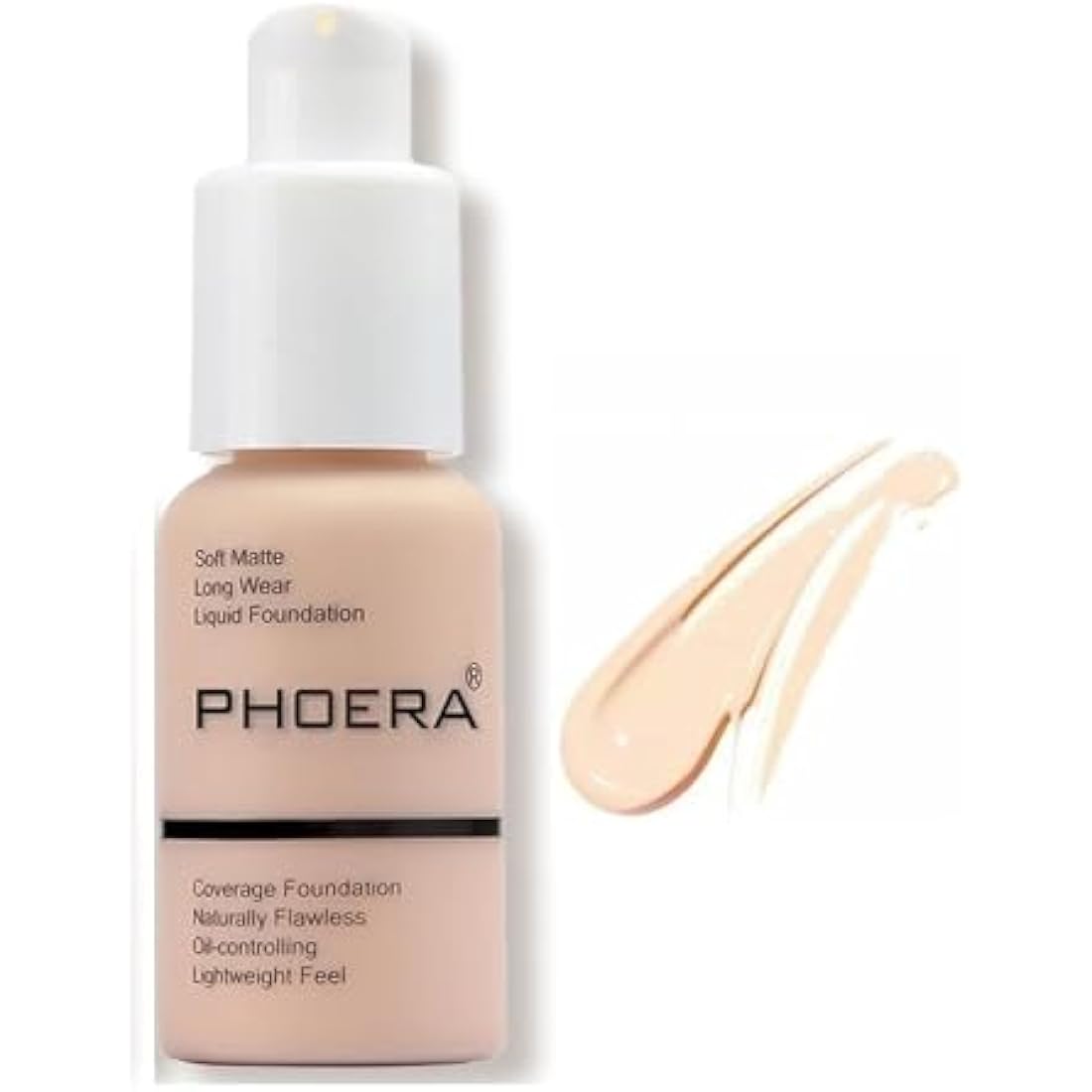 Phoera Full Coverage Matte Foundation - Long Lasting Oil Control (F101)