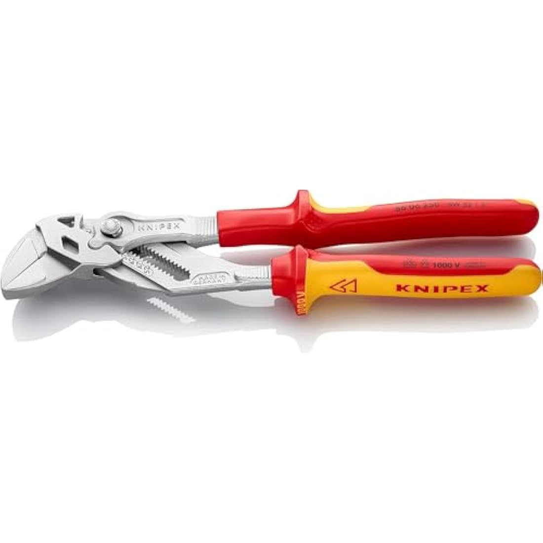 Knipex Pliers Wrench | 250mm VDE Insulated Chrome-Plated Tool