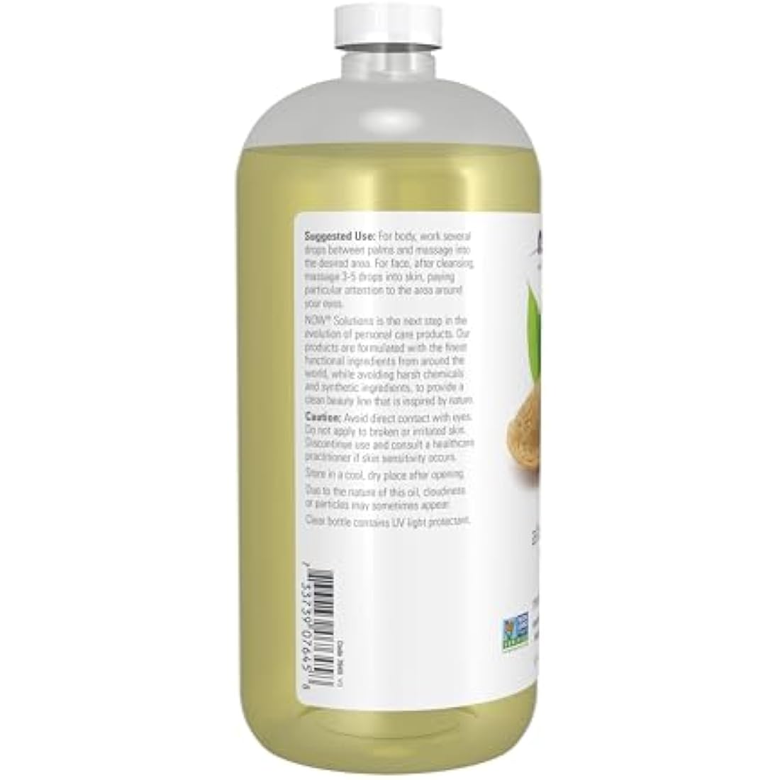 NOW Solutions Sweet Almond Oil - 100% Pure Natural Moisturizer - 32 oz