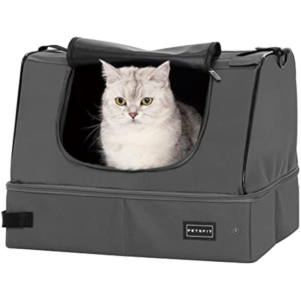 PETSFIT Portable Cat Litter Box – Leak-Proof Washable Travel Litter Box