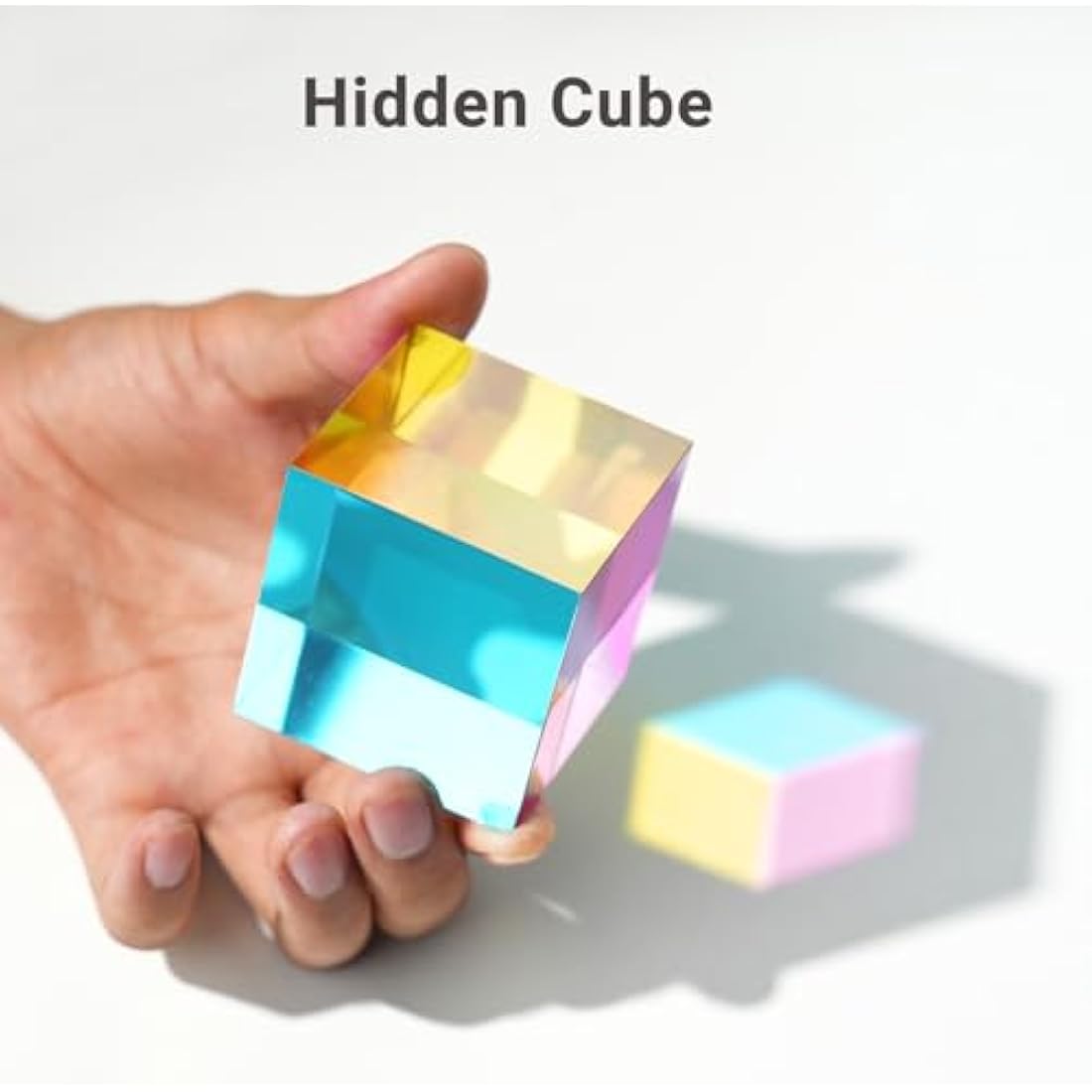 iKeelo Colour Cube (50mm) | Subtractive Color Mixing STEM Desk Toy with Stand