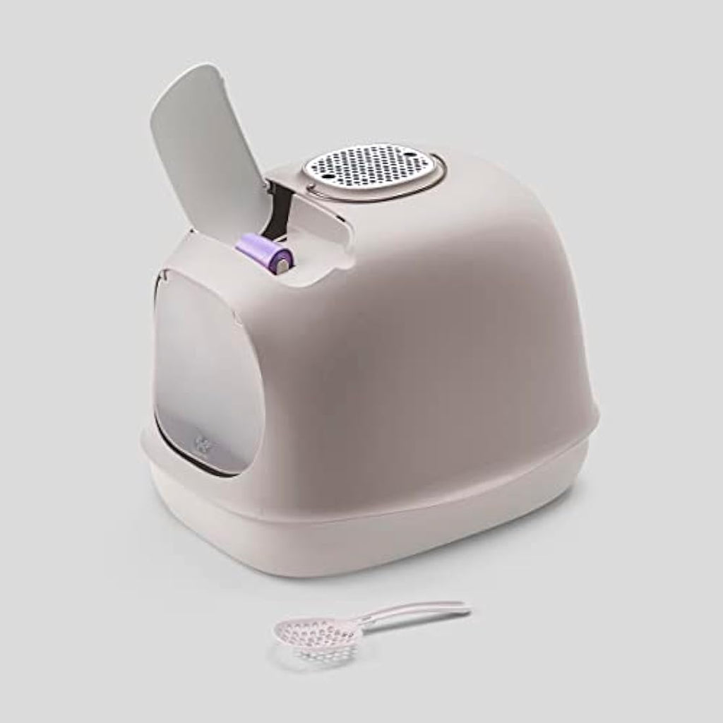 United Pets Minù Katzentoilette – Design Katzenklo mit Schaufel & Filter