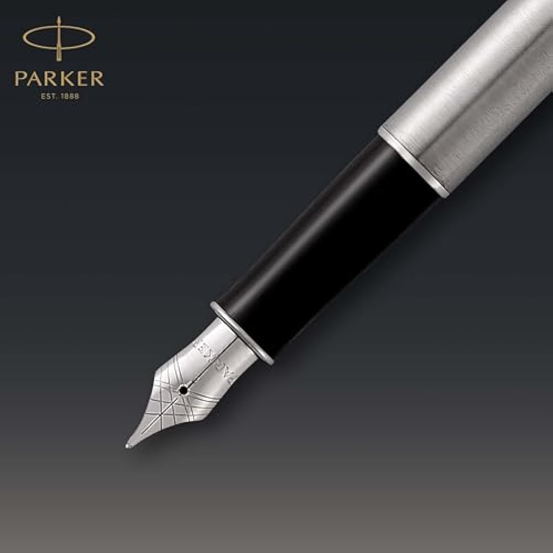 Parker Sonnet Fountain Pen – Stainless Steel with Palladium Trim, Fine Nib