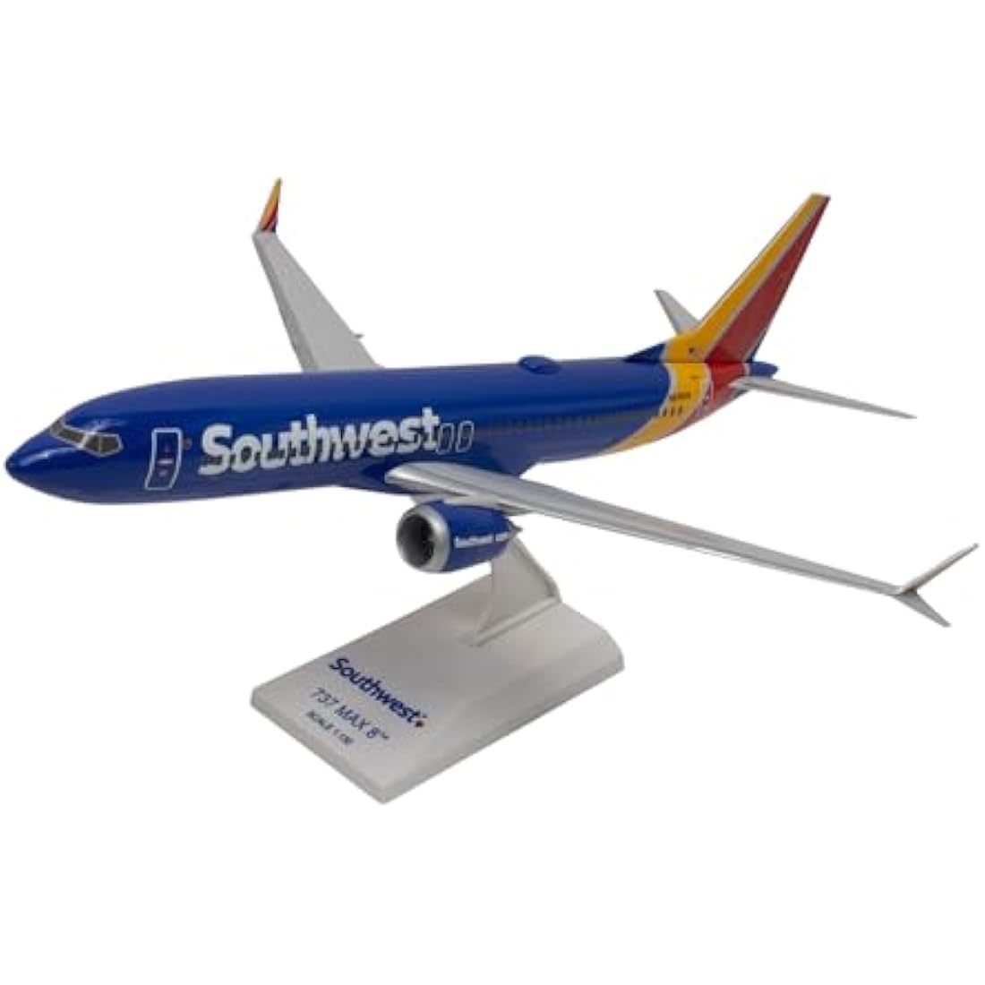 Skymarks Southwest Boeing 737-MAX8 Model Airplane 1/130 with Wifi Dome