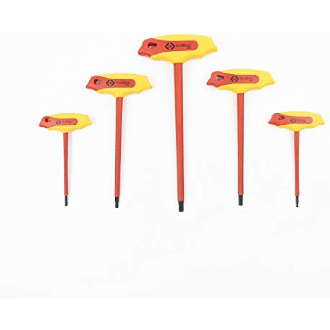 C.K T4422 Insulated T-Handle Hex Key Set | 5-Piece VDE S2 Steel