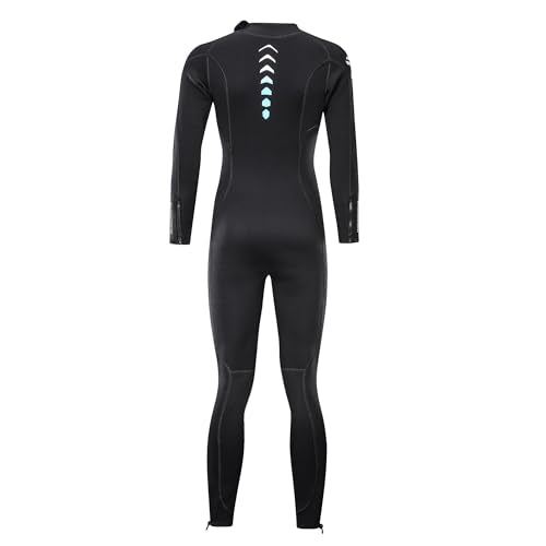 ZCCO 3mm Neoprene Wetsuit | Full Body Front Zip Diving Suit for Women