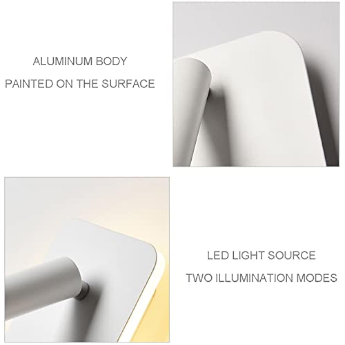 uksunvi LED Bedside Reading Wall Lamp | 12W Adjustable Spotlight - White
