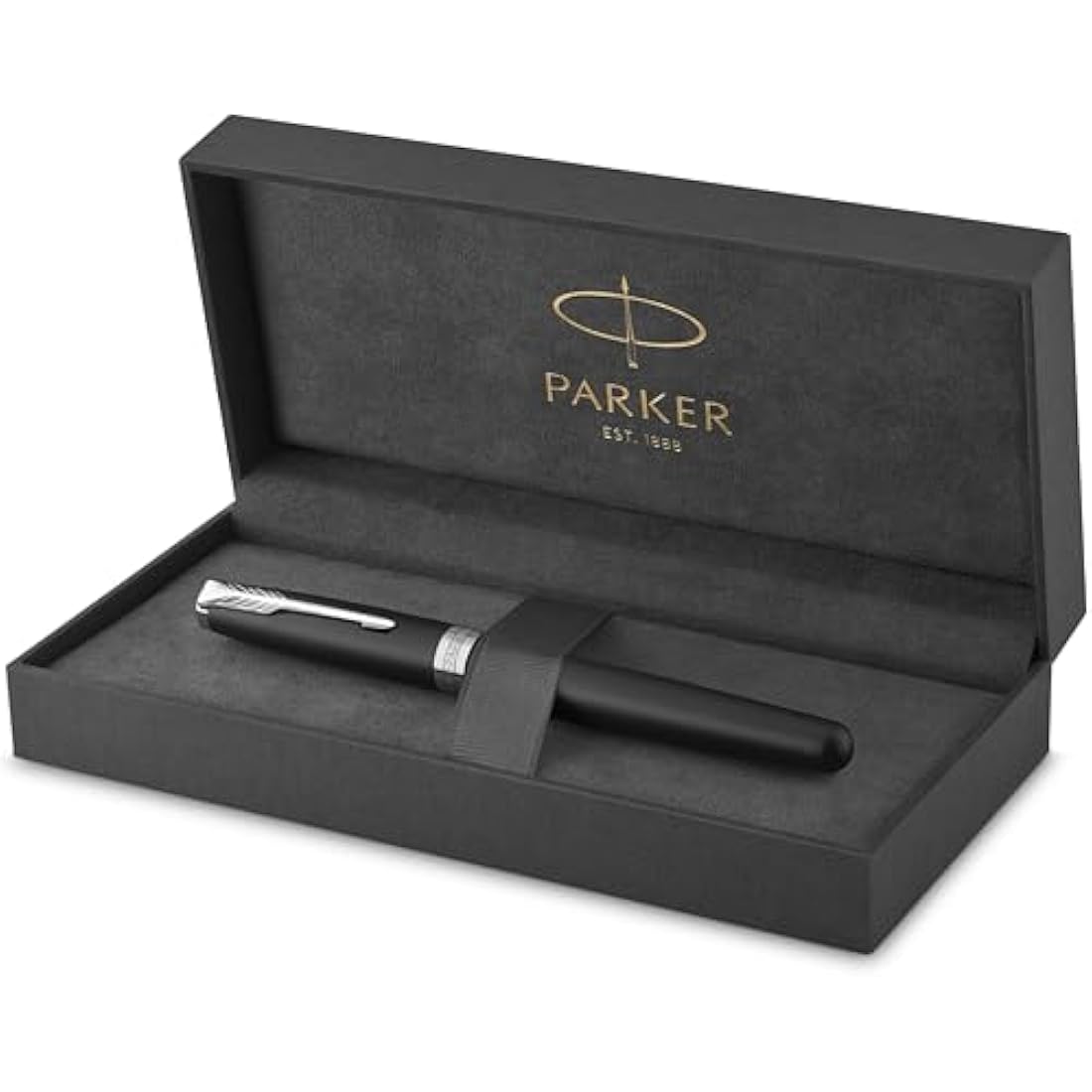 Parker Sonnet Fountain Pen – Matte Black Lacquer with Fine Nib