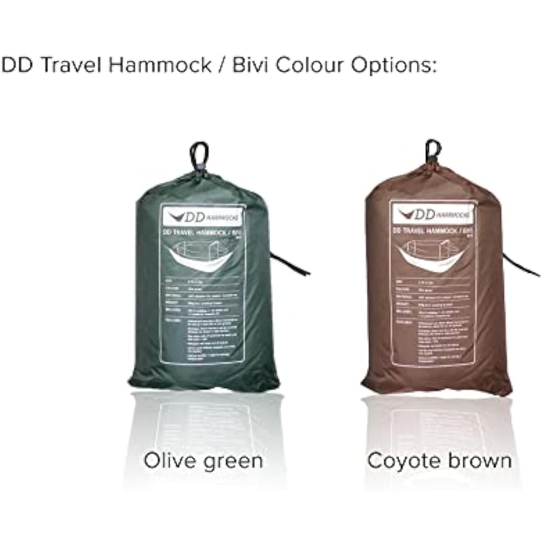 DD Hammocks Travel Hammock & Bivi | Waterproof Bug Proof Shelter - Olive
