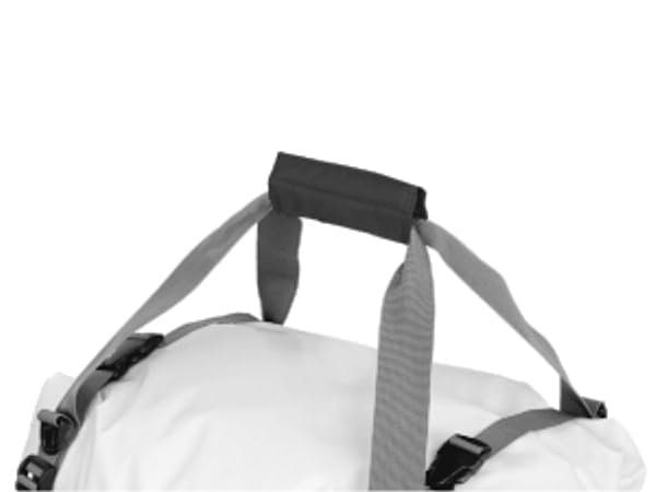 Lomo 30L Waterproof Rolltop Dry Bag – White Duffel Holdall Bag