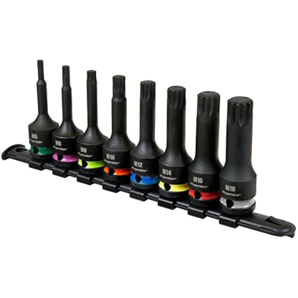 Sealey 8pc 1/2" Sq Drive Spline Impact Socket Bit Set – AK56004