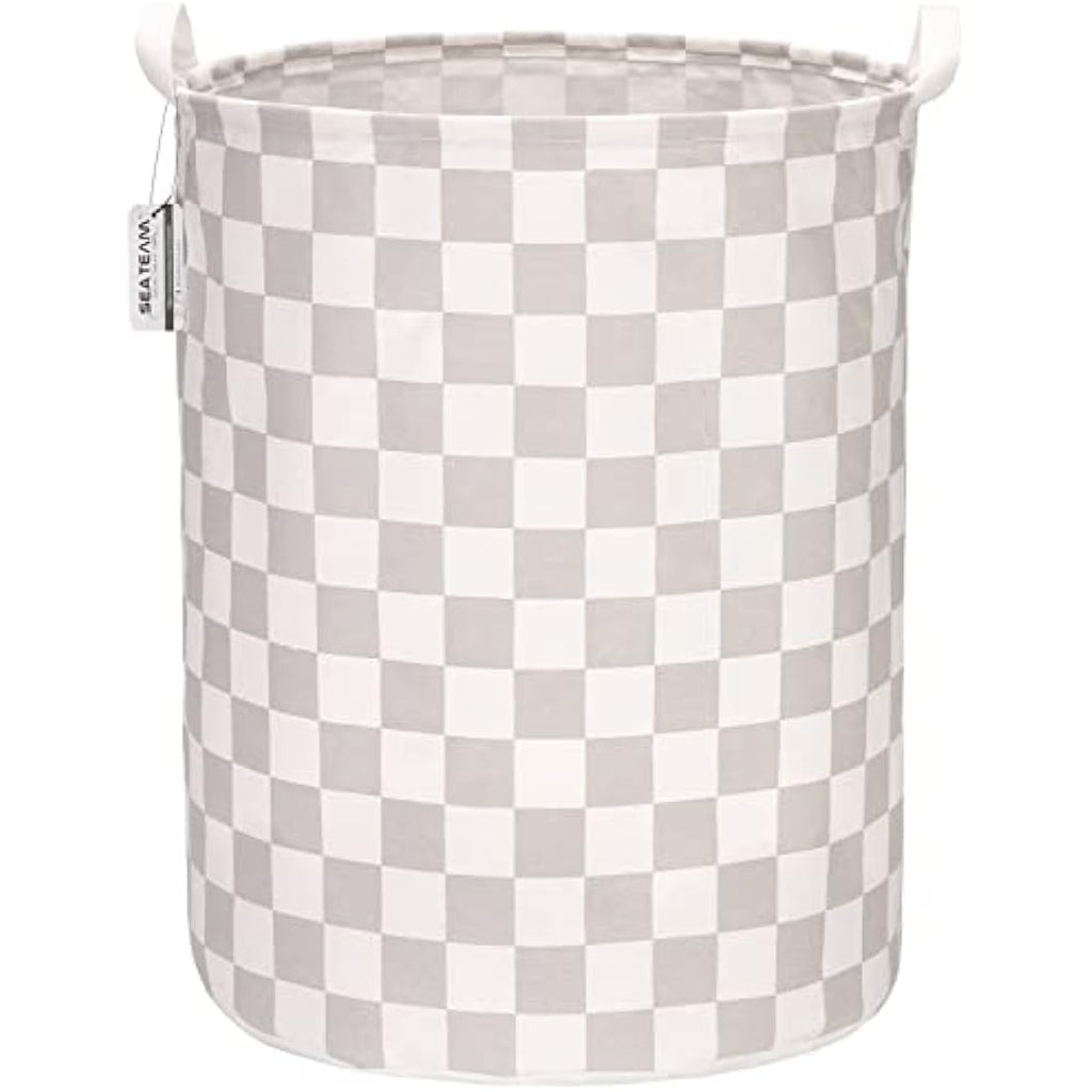 Waterproof Ramie Cotton Laundry Hamper – Large Folding Basket