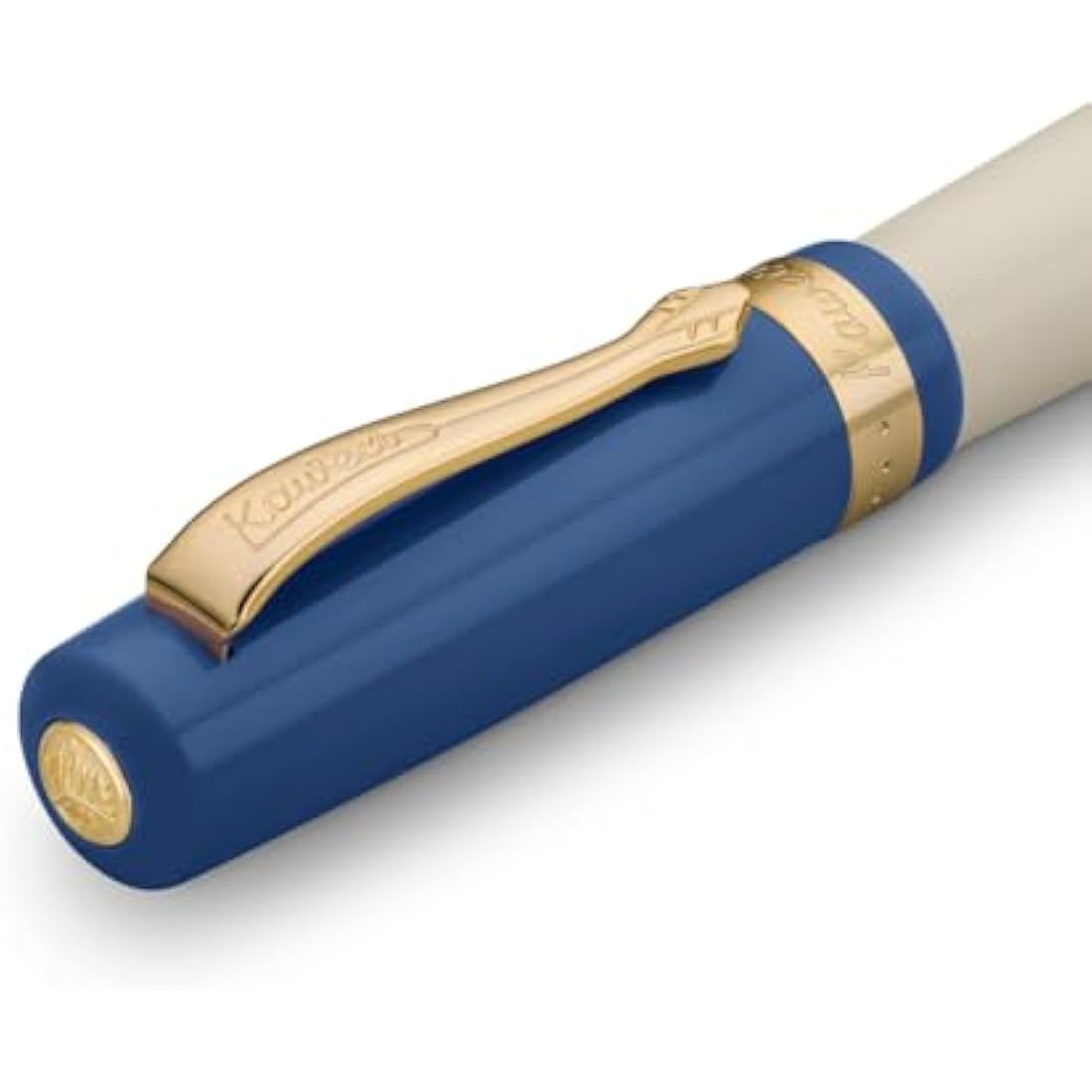 Kaweco Student 50's Rock Fountain Pen – Blue & Cream Acrylic – Medium Nib